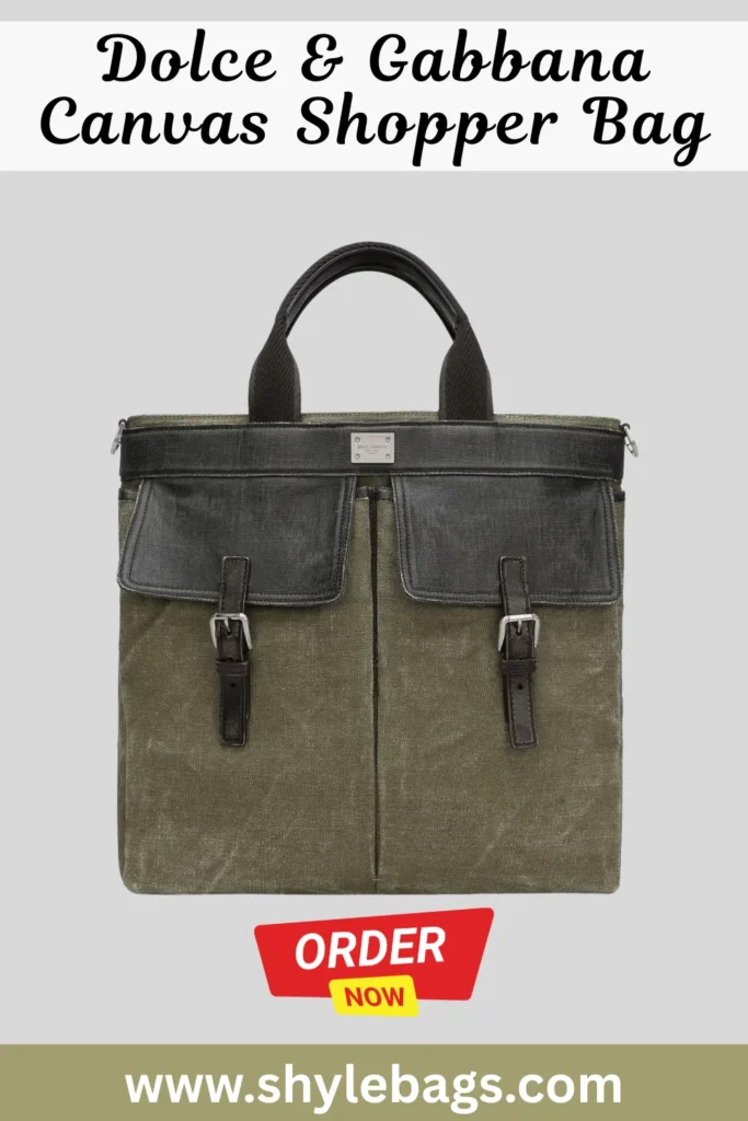 Dolce & Gabbana Canvas Shopper Bag