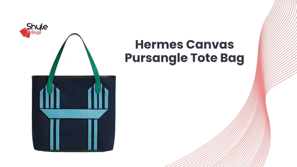 Hermès Canvas Pursangle Tote Bag