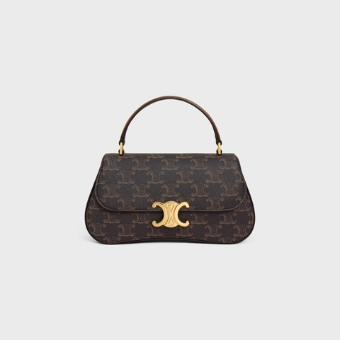 Celine Teen Lola Mini Handbag logo embosses front pic
