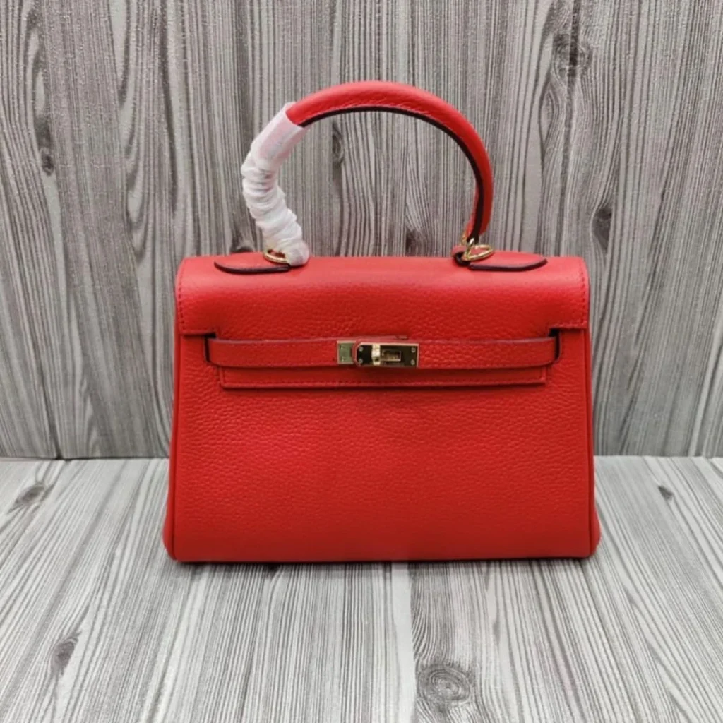 Hermes Kelly Bag With Sling red