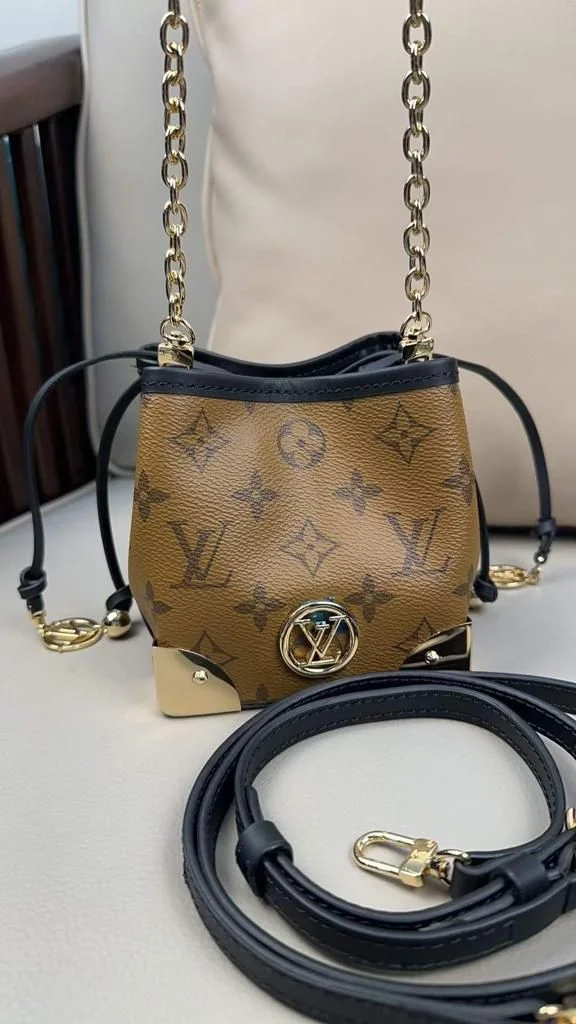 LV Tote Onthego Drawstring Square Bucket Handbag