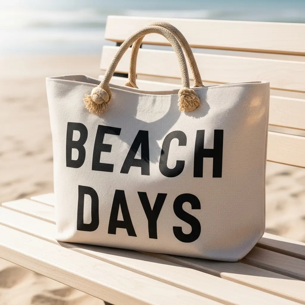 classic canvas summer bag