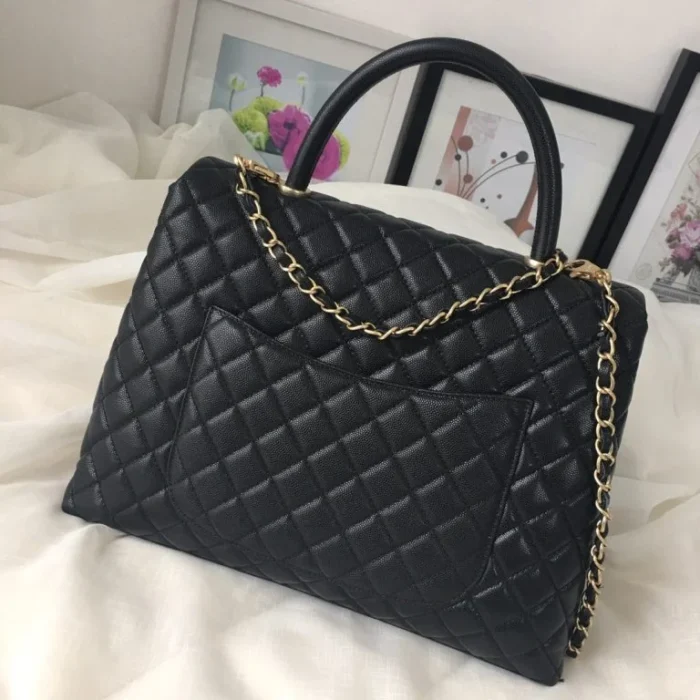 Chanel Kelly Handbag Black Flap Leather Bag - Image 4