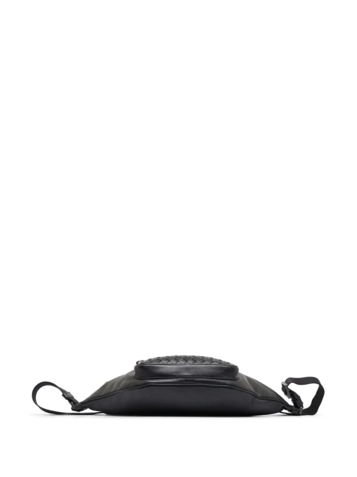 Bottega Veneta Black Intrecciato Belt Bag - Image 7