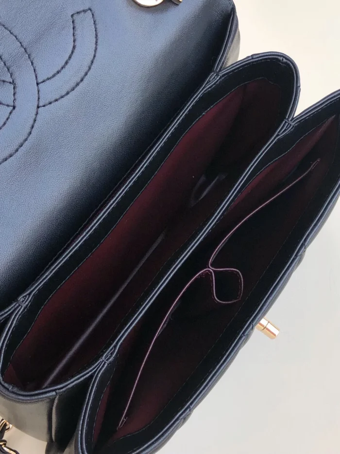 Chanel Flap Bag with Top Handle Black - Image 2