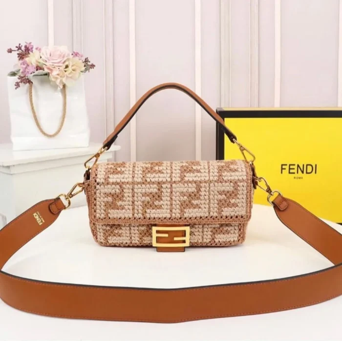 Fendi Baguette Embroidered Bags For Women - Image 4