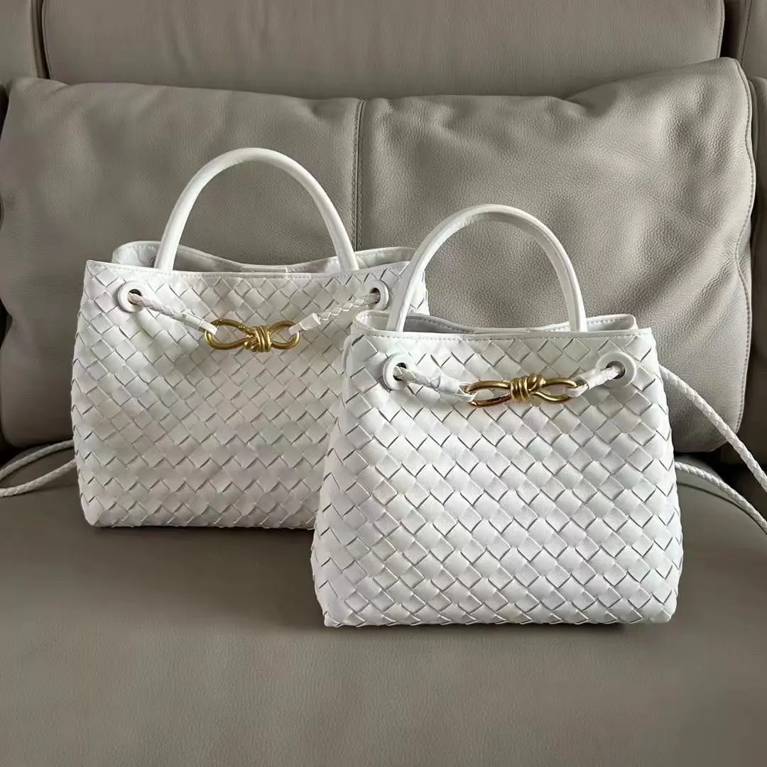 Bottega Veneta Andiamo Small Bag white