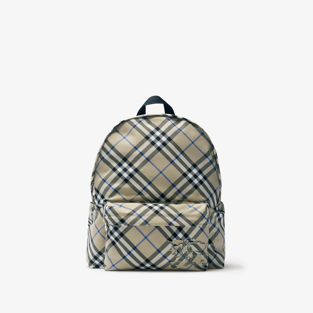 Burbery Check Backpack Lichen color