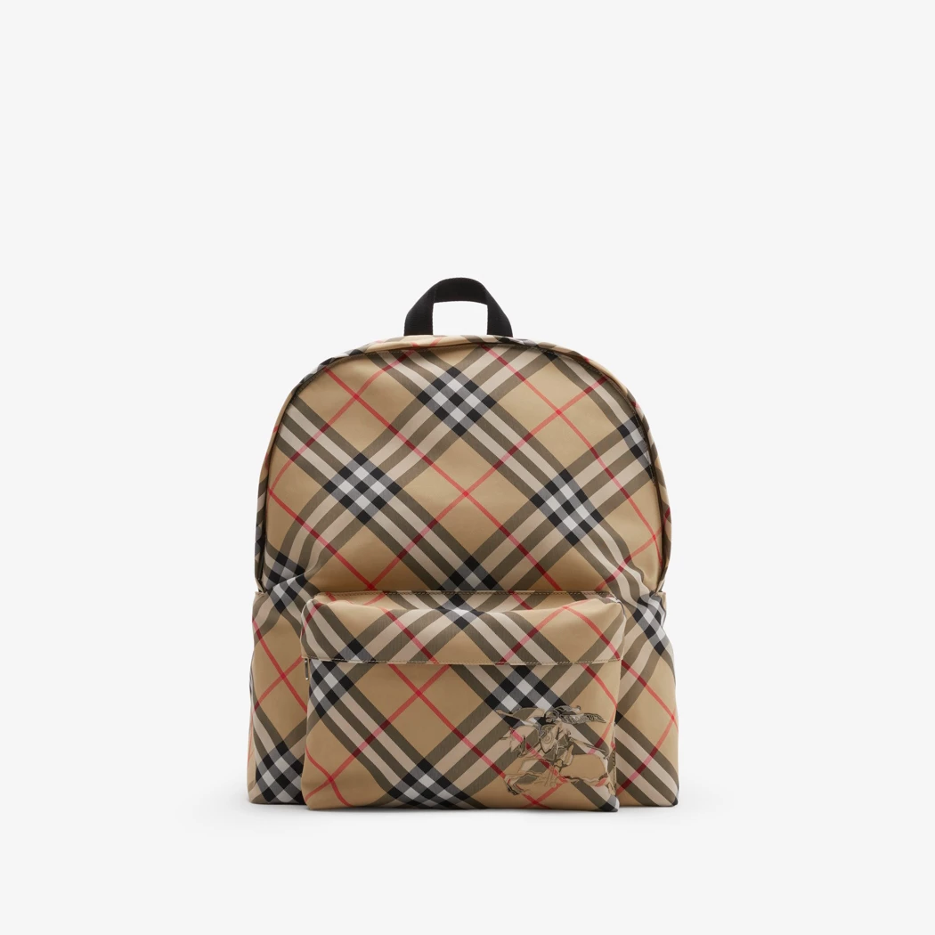 Burbery Sand Check Backpack