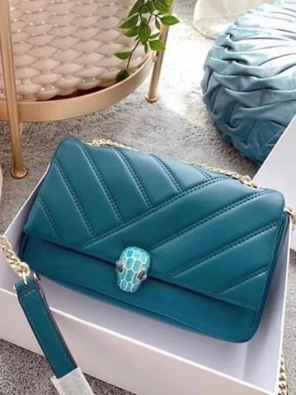 Bvlgari Serpenti Cabochon Shoulder Bag For Women