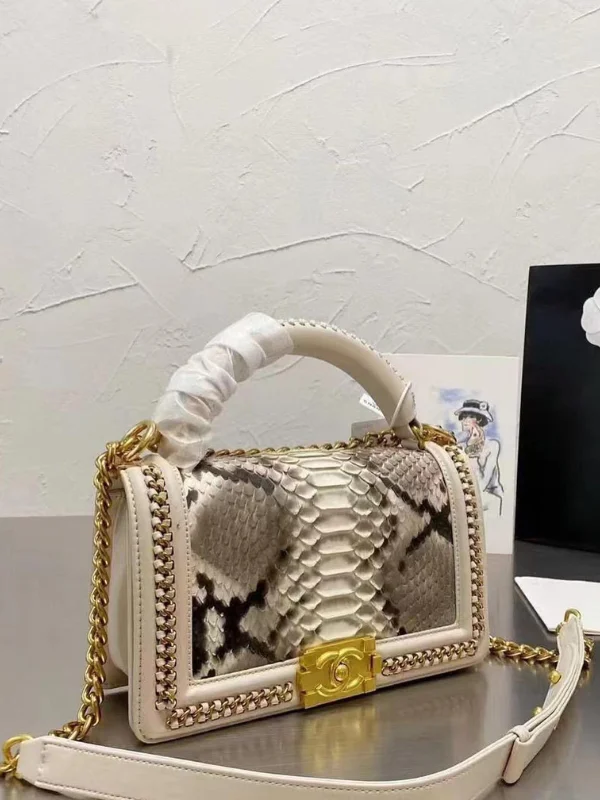 Chanel Boy Crocodile Looks Handbag Skin