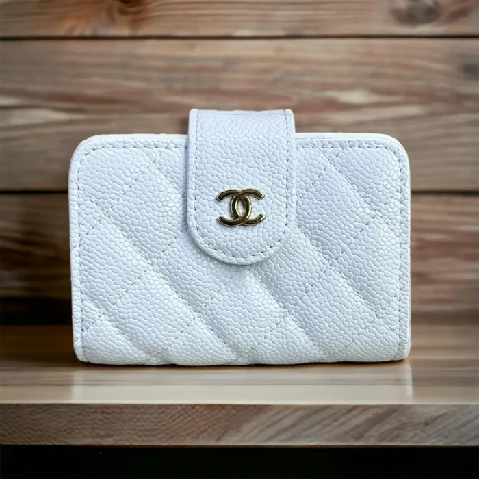 Chanel CC French Wallet Quilted Lambskin