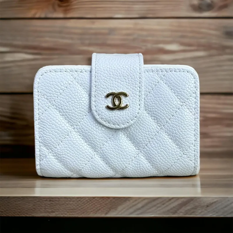 Chanel CC French Wallet Quilted Lambskin