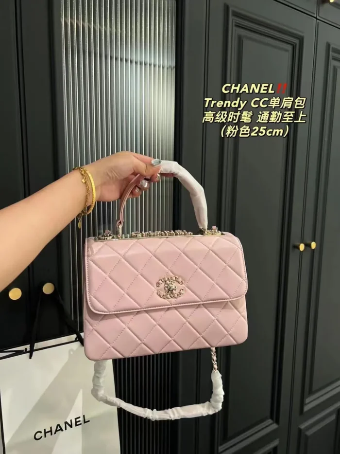 Chanel Small Coco Handle Caviar Gold Hardware Handbag