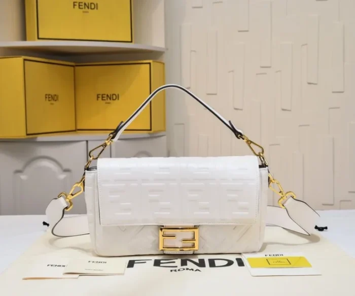Fendi Baguette Canvas Bag - Image 10