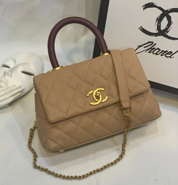 Chanel Coco Handle Green Bag - Image 3