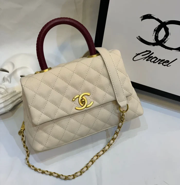 Chanel Coco Handle Green Bag - Image 2