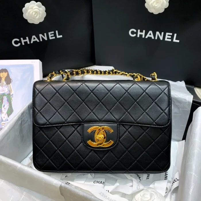 Chanel Big Gold Buckle Bag - Image 6