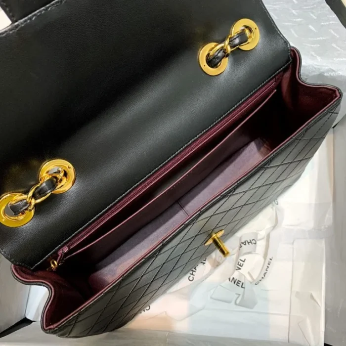 Chanel Big Gold Buckle Bag - Image 2