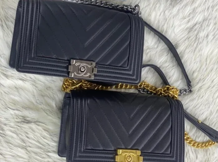 Chanel Boy V Caviar Handbags - Image 2