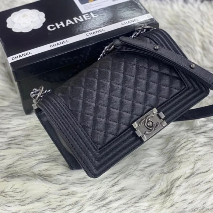 Chanel Boy Caviar Handbags - Image 6