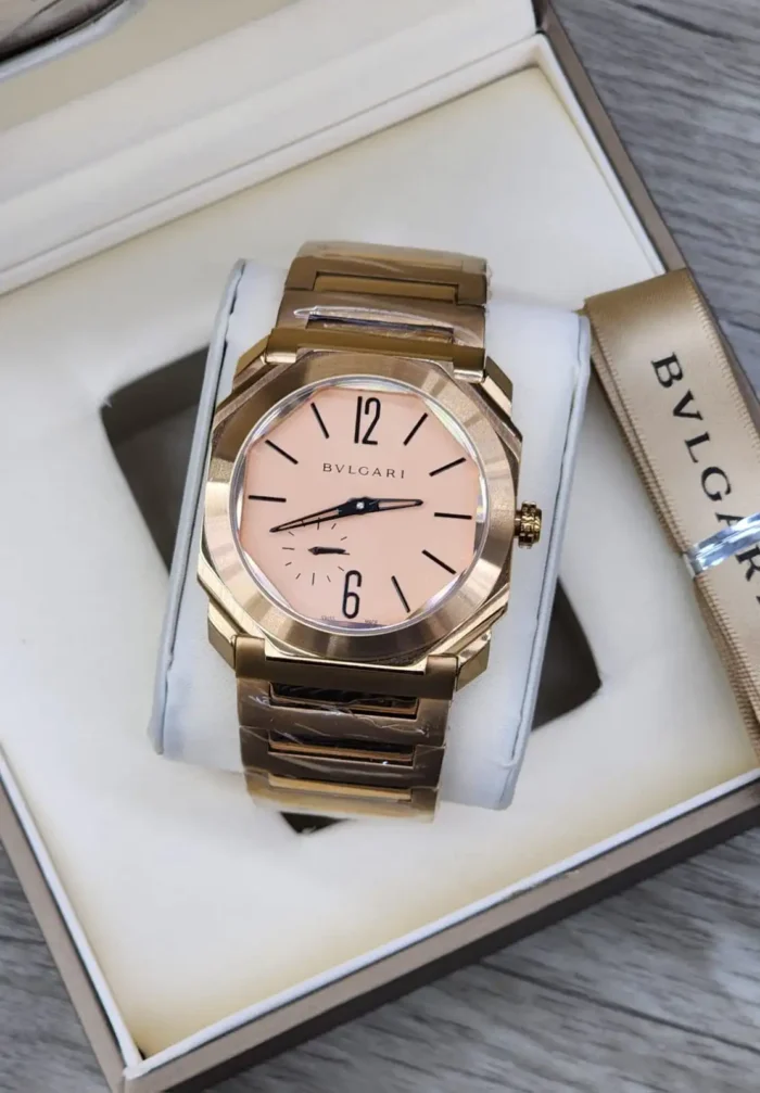 Bvlgari Rose Gold Octo Finissimo Watch rose gold