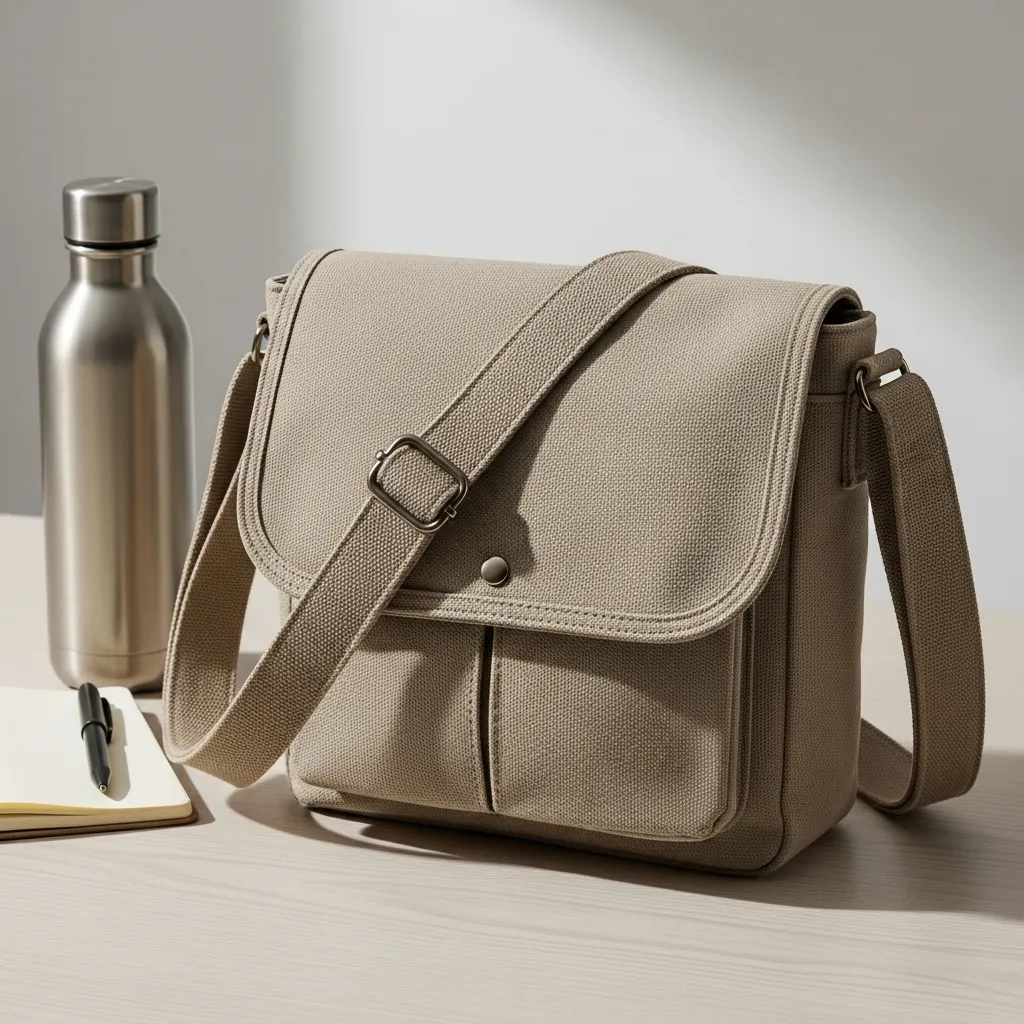 Canvas crossbody bag