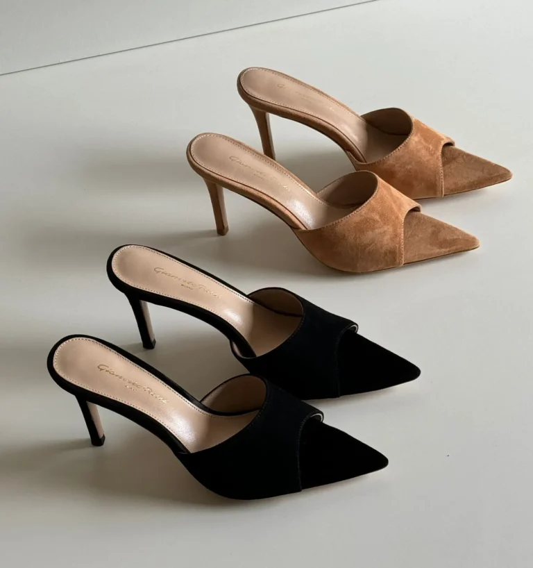 Gianvito Rossi Elle Suede Mules