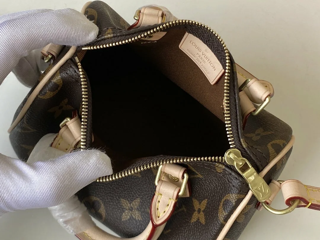 LV Mini Version Speedy Bag inside look