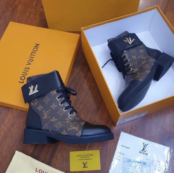 Louis Vuitton Ankle Boots brown monogram