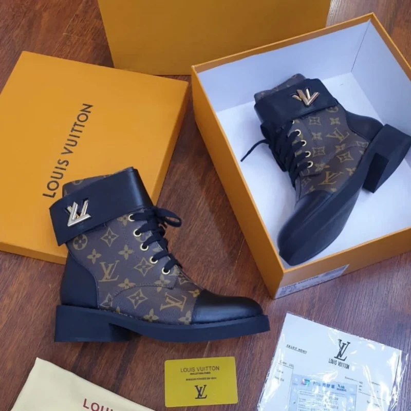 Louis Vuitton Ankle Boots brown monogram