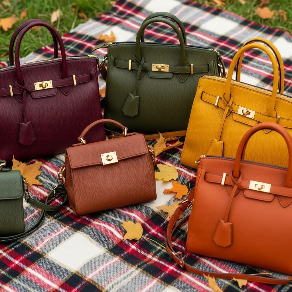 Autumn color designer bags