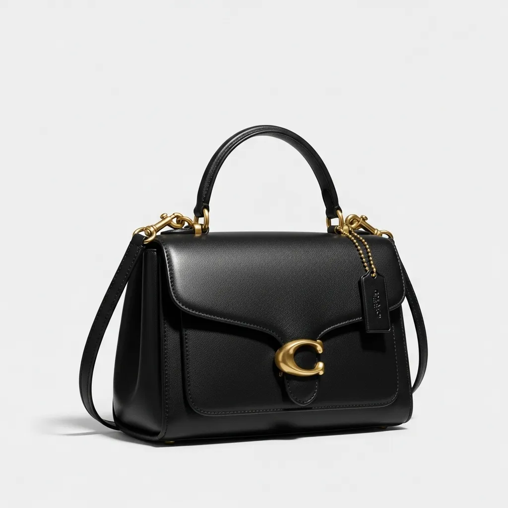 Classic black Coach Tabby bag product shot