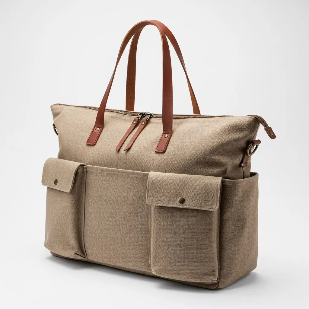 Large travel tote bag