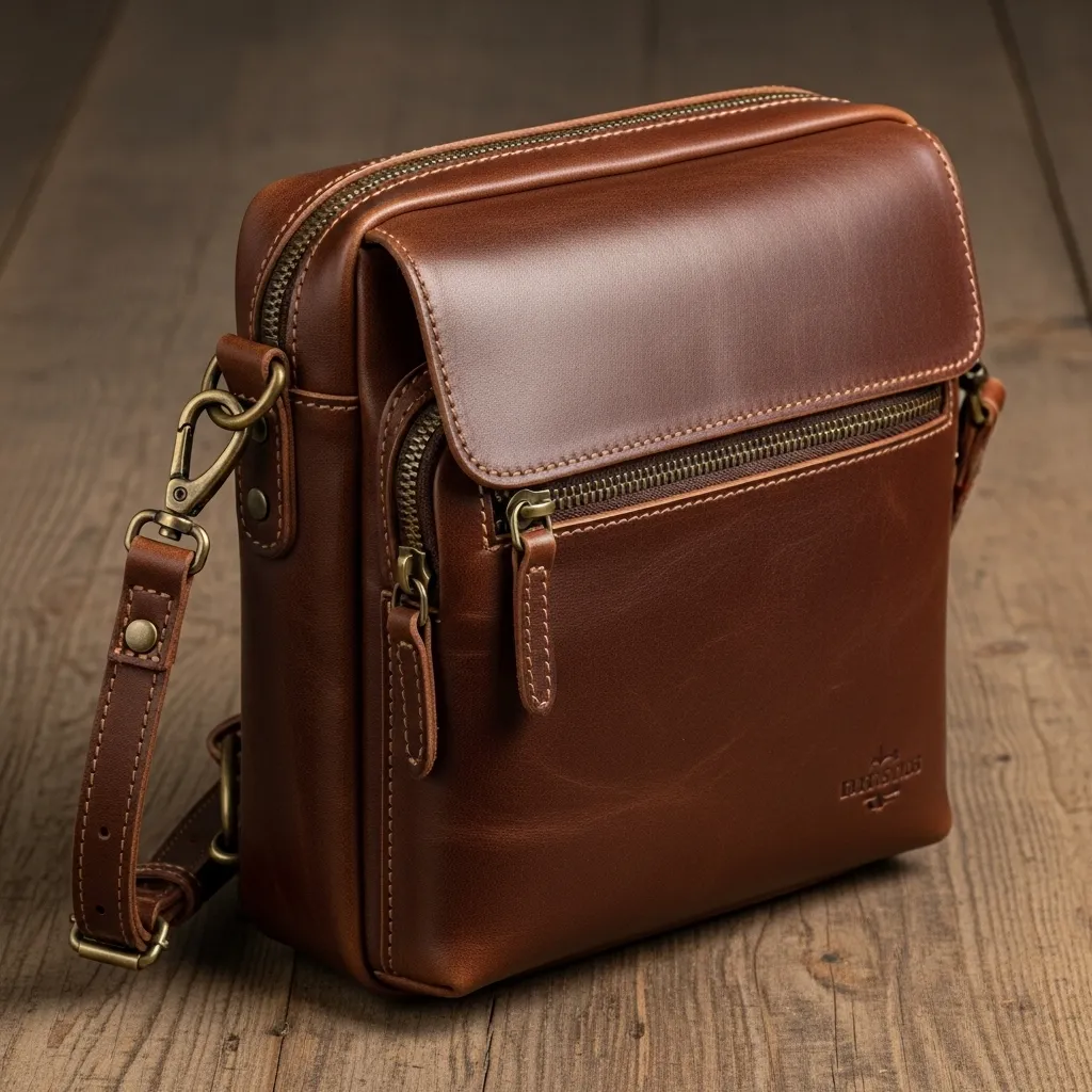 Leather sling bag product