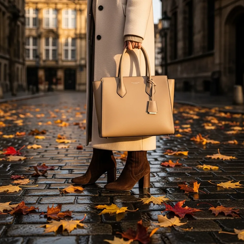 Neutral handbag fall